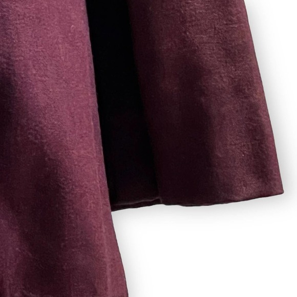 Vintage Girls Burgundy Coat 1960s Handmade Size 4–5 - Picture 4 of 9